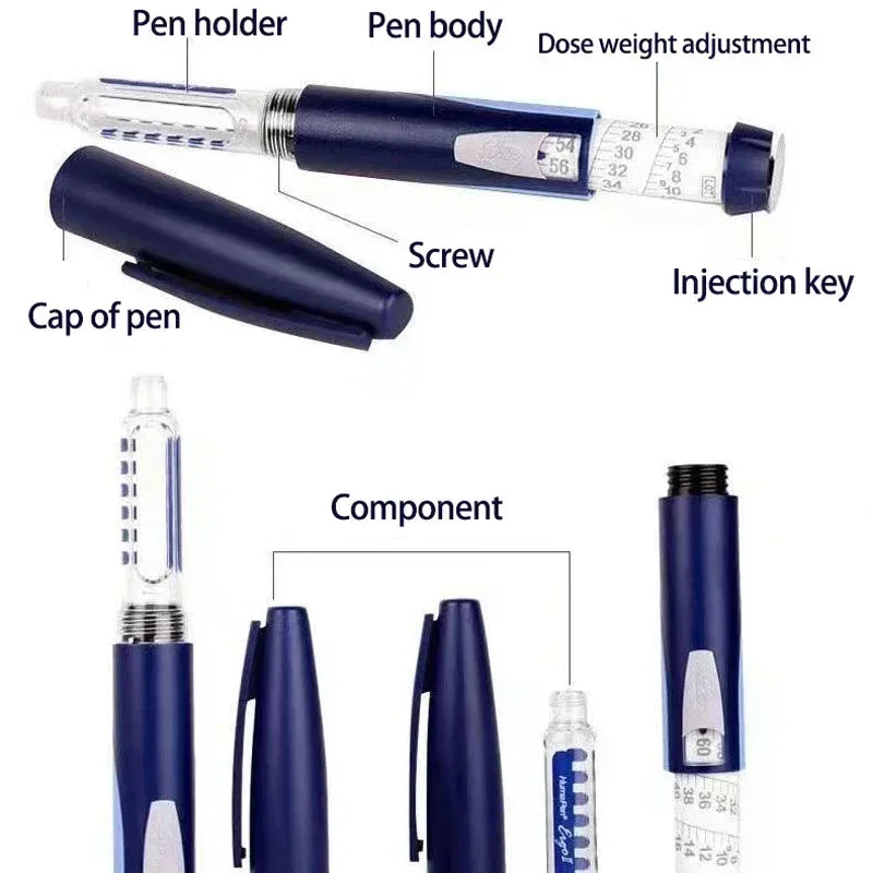 Portable Lilly Huma Lancing Pen Ergo 2 – Insulin Syringe & Lancet Pen for Diabetes Care - Image 2