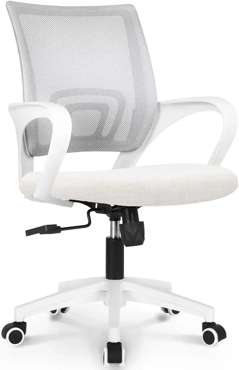 Ergonomic Mid-Back Mesh Office Chair – Adjustable Swivel Desk Chair with Lumbar Support - Image 9