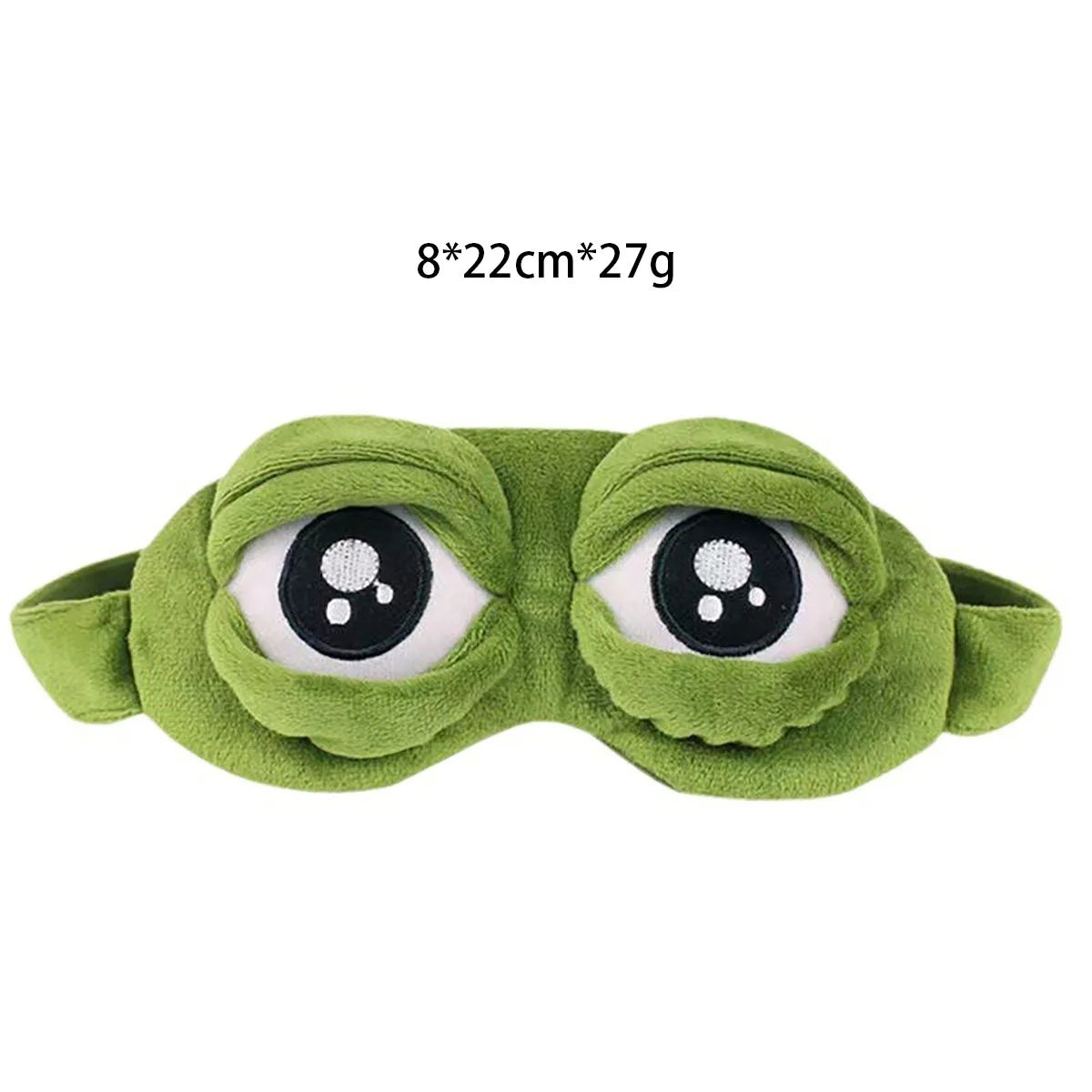 3D Sad Frog Sleep Mask – Soft Portable Eye Shade for Travel & Relaxation - Image 5